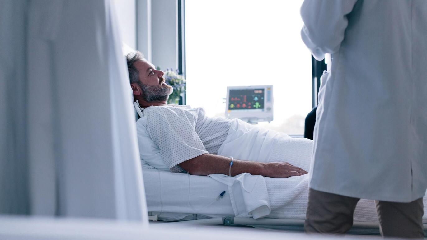 Patient im Bett