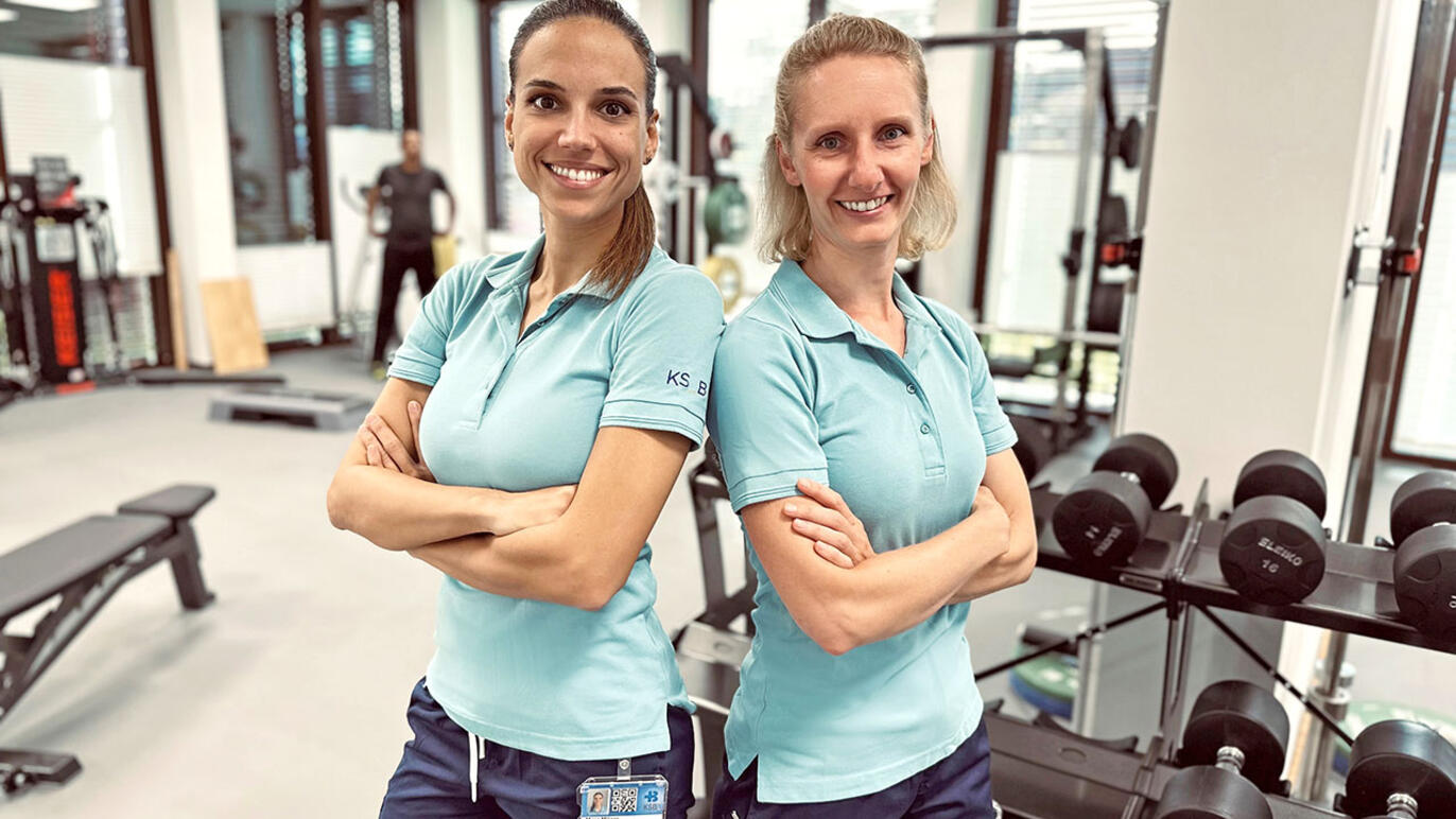 Physiotherapeutinnen Maja Milani und Nicole Kolb
