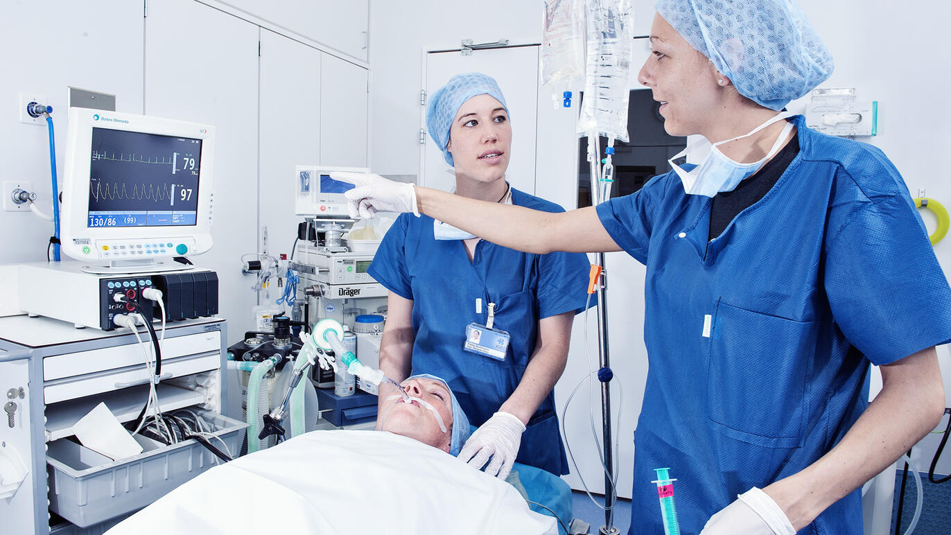 Simulationsübung auf der Anästhesie
