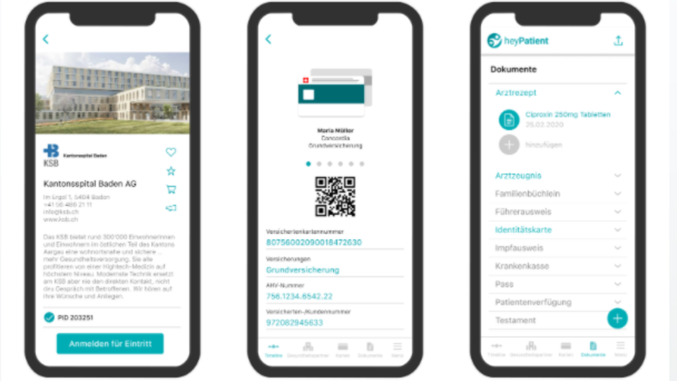 Alle Informationen im Blickfeld: Die heyPatient-App.