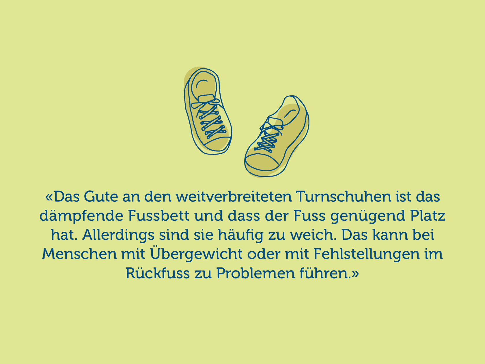 Gelber Schuh