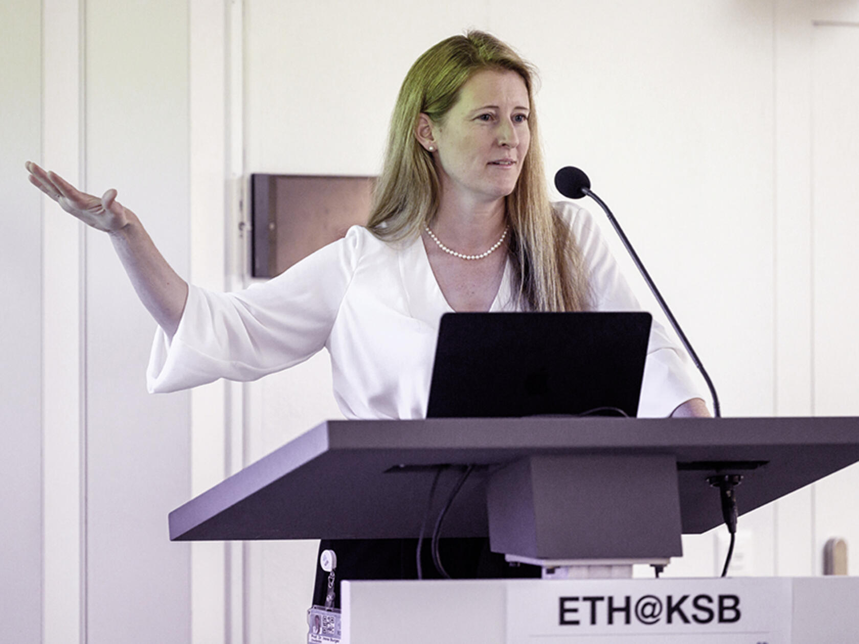Irene Burger spricht am KSB Symposium
