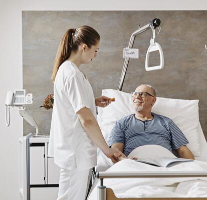 Pflegende und Patient