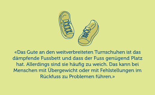 Gelber Schuh