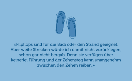 Blauer Schuh