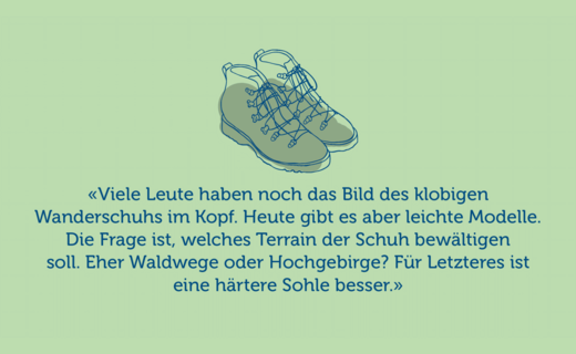 Schuh grün