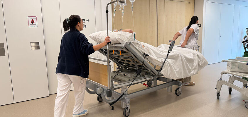 Patientenverlegung in den Neubau