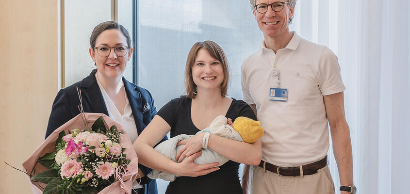Das erste Baby im KSB-Neubau