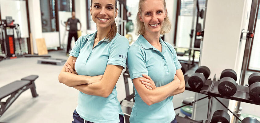 Physiotherapeutinnen Maja Milani und Nicole Kolb