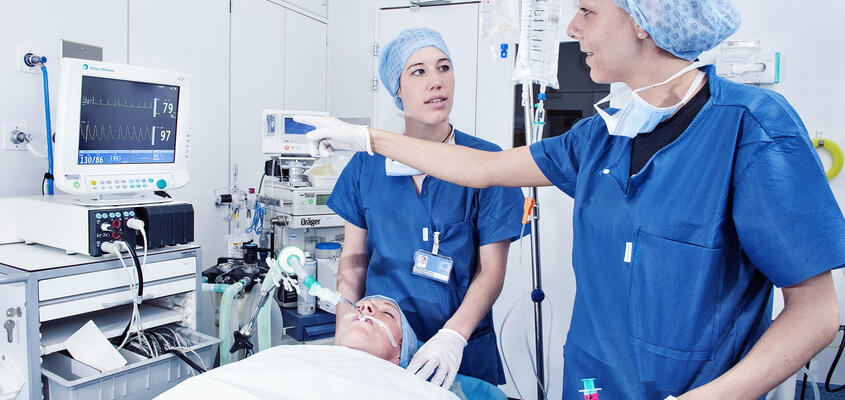 Simulationsübung auf der Anästhesie