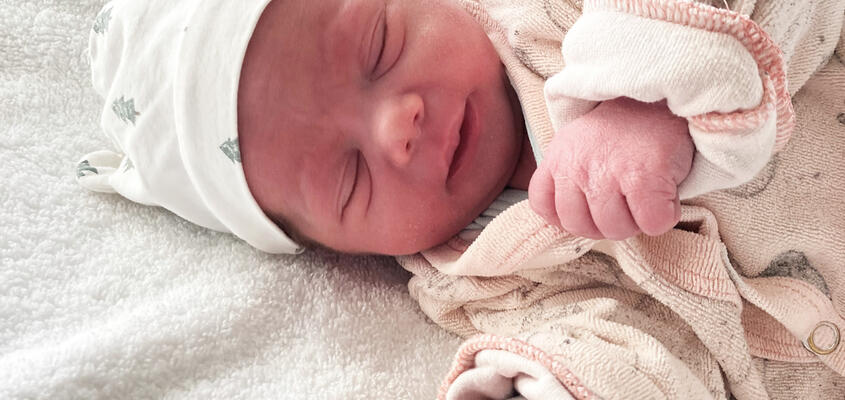 Nuria ist das erste Baby des Jahres