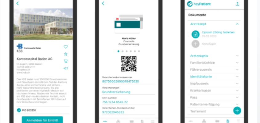 Alle Informationen im Blickfeld: Die heyPatient-App.