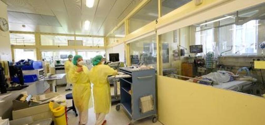 Blick in die Intensivstation des KSB: 139 Covid-Patienten wurden hier zwischen dem 28.02.2020 und dem 28.02.2021 behandelt, w...