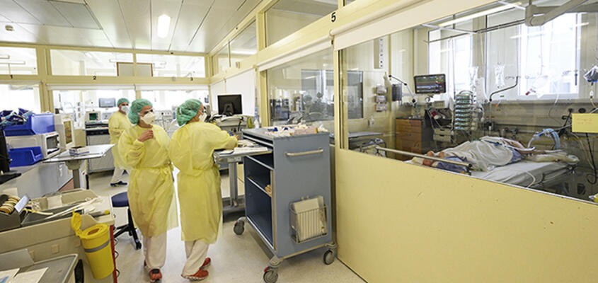 Blick in die Intensivstation des KSB.