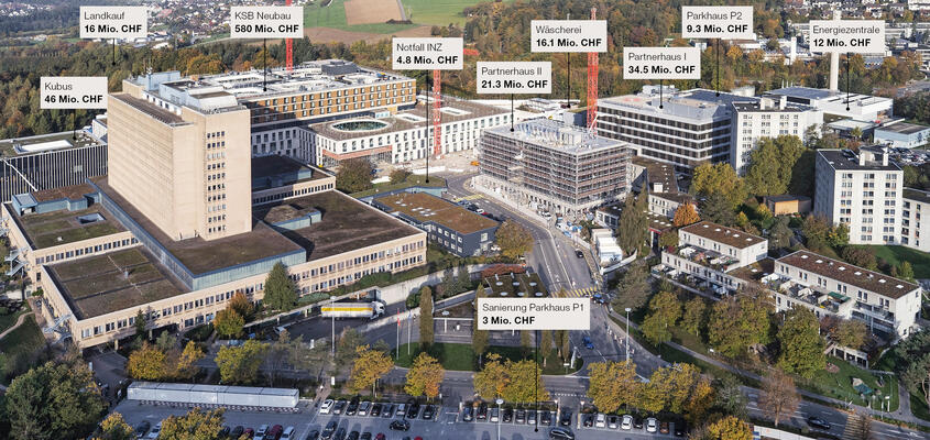 KSB-Gesundheitscampus: Übersicht über die Modernisierungsprojekte