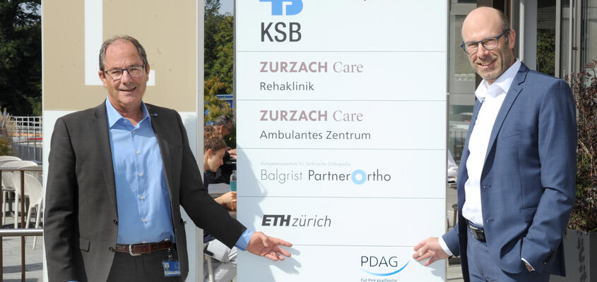 Gute Partnerschaft: KSB-CEO Adrian Schmitter (links) und Beat Schläfli, CEO der PDAG.