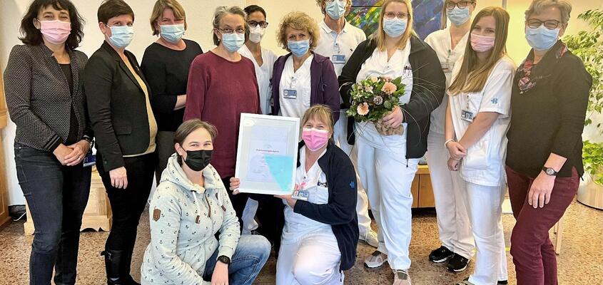 Die Geburtsabteilung des KSB freut sich über die erfolgreiche Zertifizierung.